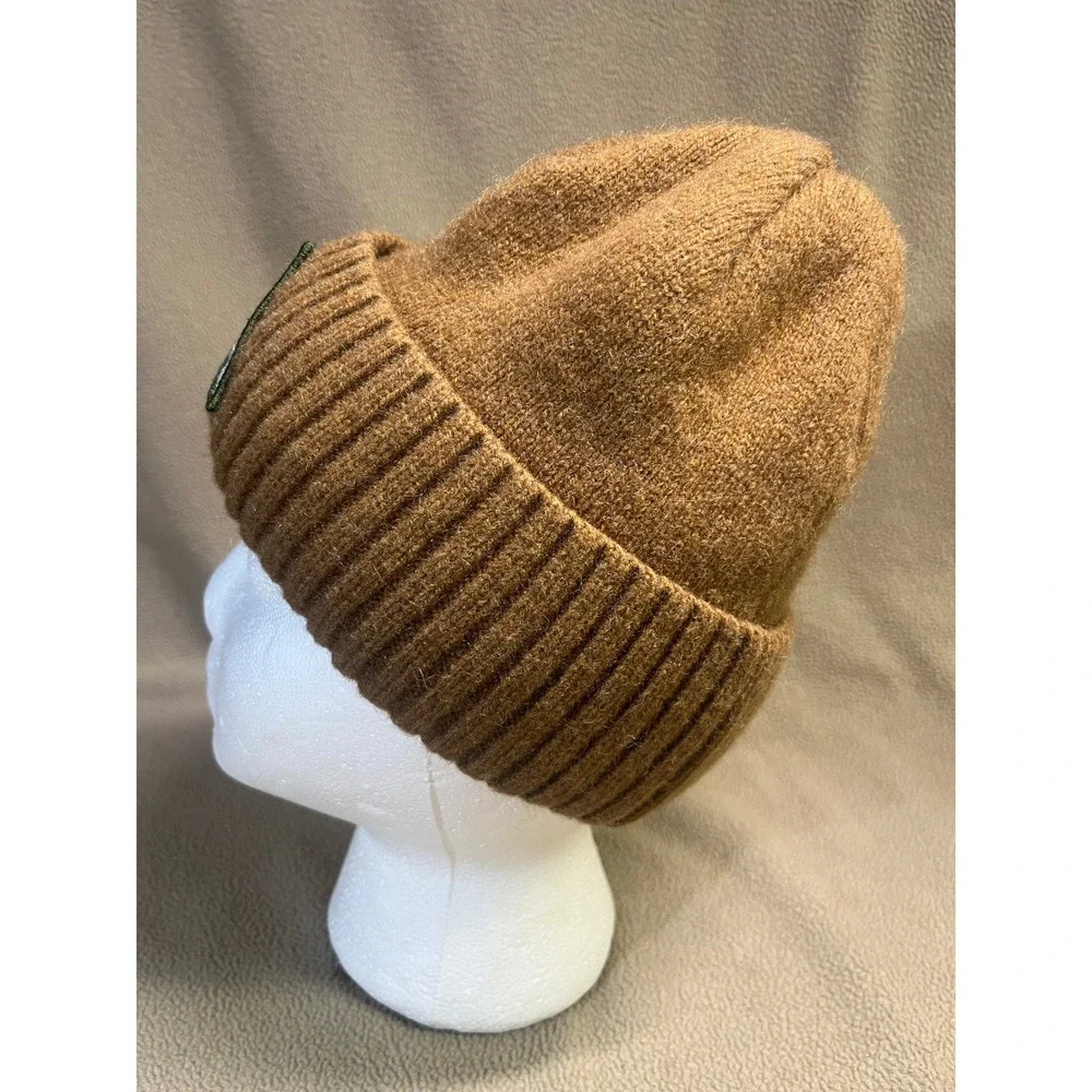 Patagonia Brodeo Beanie Brown Recycled Wool Blend Ribbed Cuff Patagonia‎ Brodeo